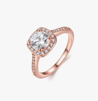 Real Diamond Jewellery Rose Gold Diamond Ring